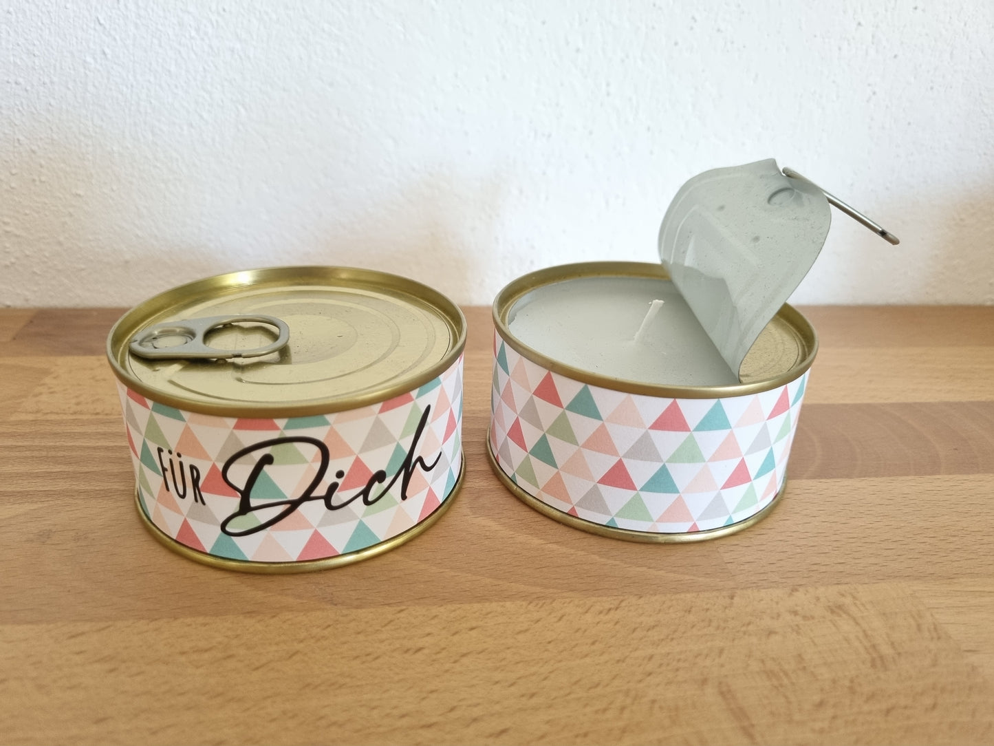 Kerze aus der Dose - Gute Besserung