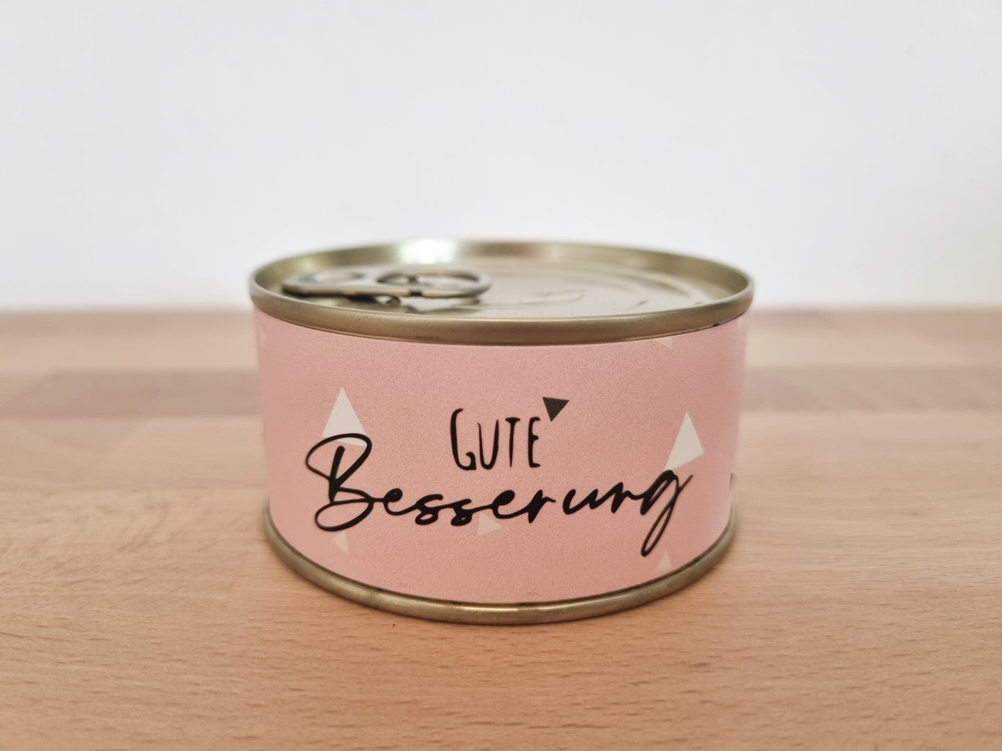 Kerze aus der Dose - Gute Besserung
