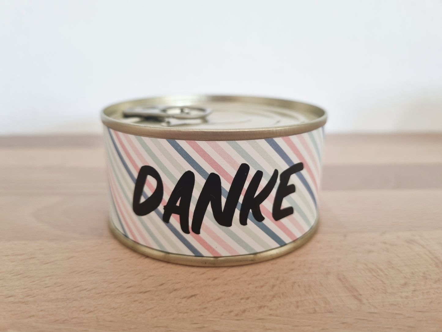 Kerze aus der Dose - Danke