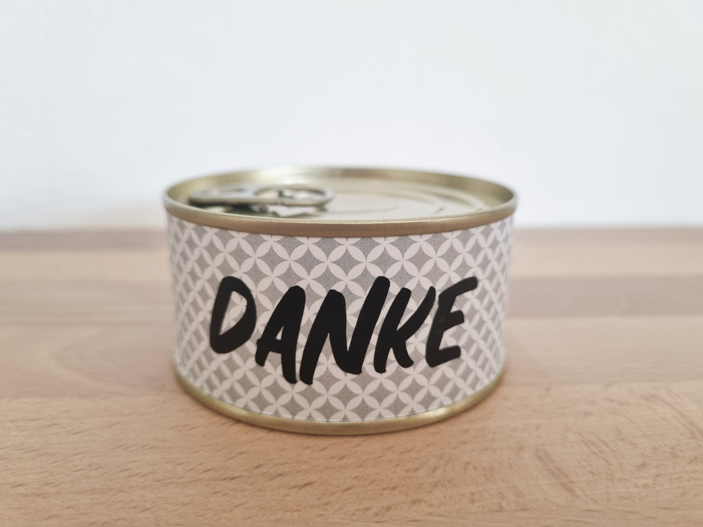 Kerze aus der Dose - Danke
