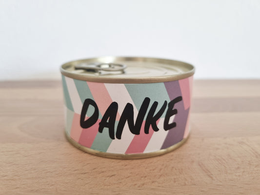 Kerze aus der Dose - Danke