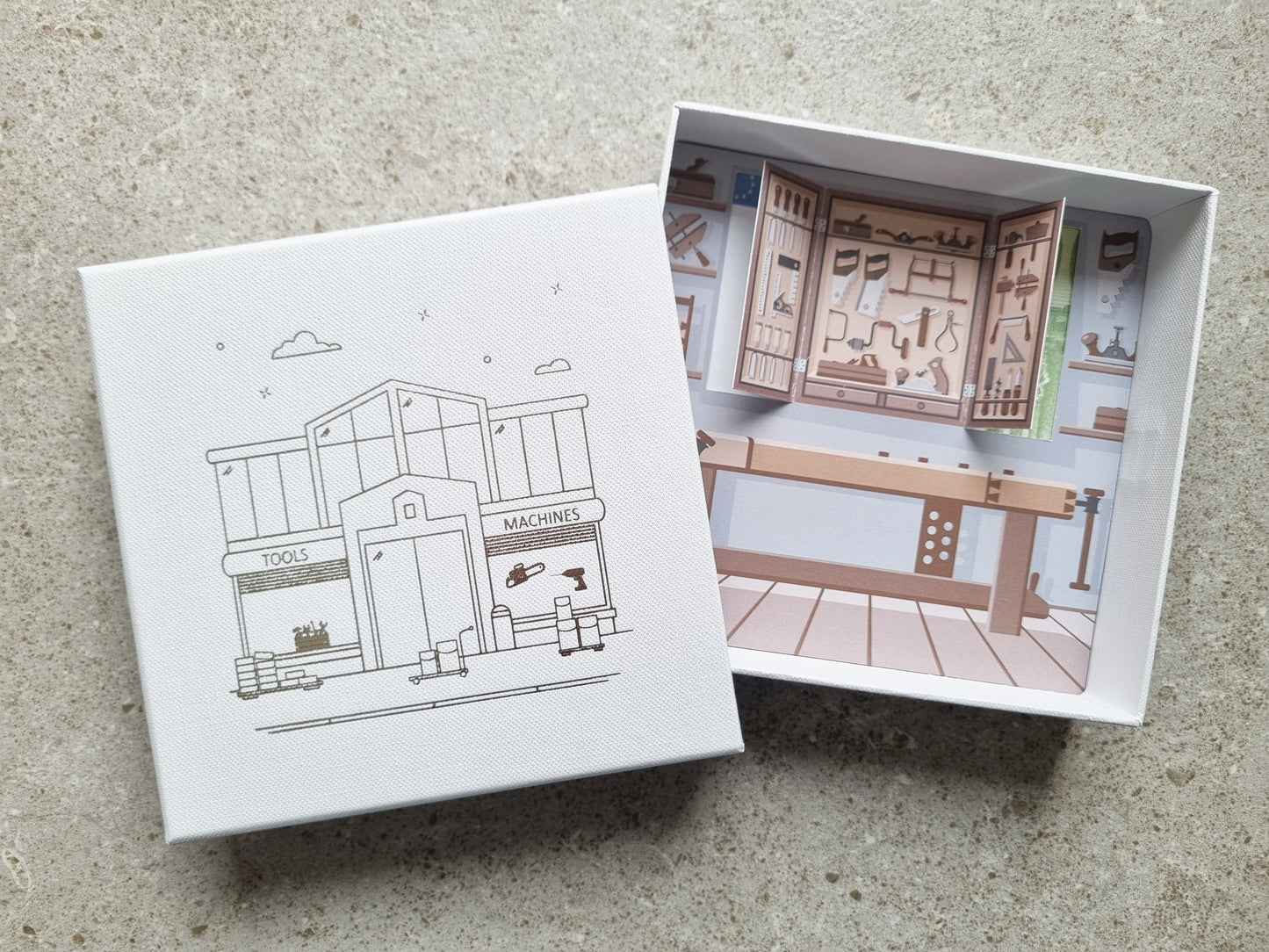 Geschenkschachtel Baumarkt/Werkzeug/Renovieren