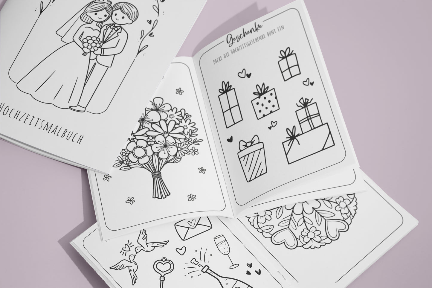 Hochzeitsmalbuch Kinder - Gastgeschenk