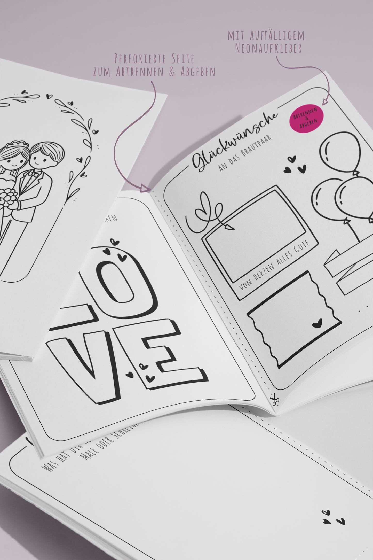Hochzeitsmalbuch Kinder - Gastgeschenk