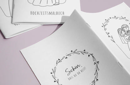 Hochzeitsmalbuch Kinder - Gastgeschenk