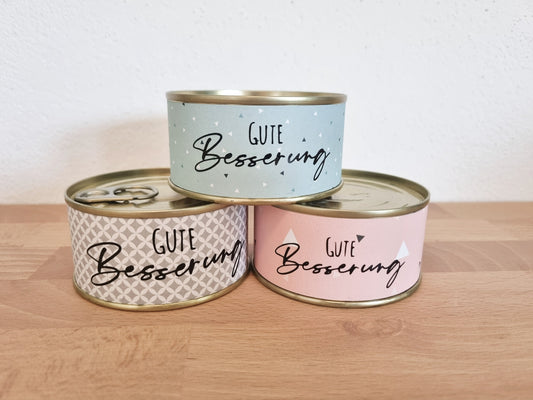 Kerze aus der Dose - Gute Besserung