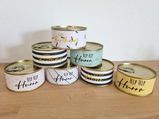 Kerze aus der Dose - Happy Birthday